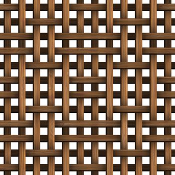 Wicker wood pattern seamless tille bacground decorations.