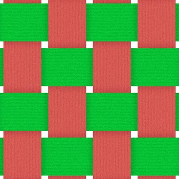 red green fabric weave seamless background pattern