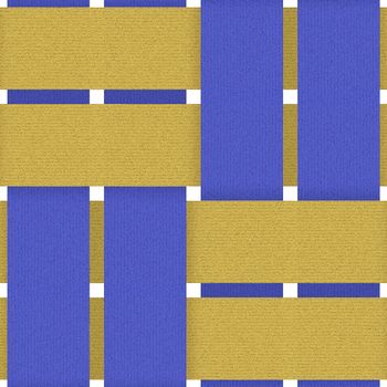 blue yellow fabric weave seamless background pattern