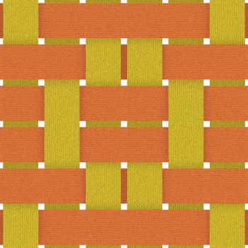 shades of orange fabric weave seamless background pattern
