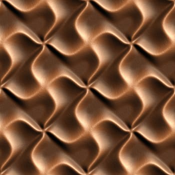 3d seamless tile pattern brown leather background.