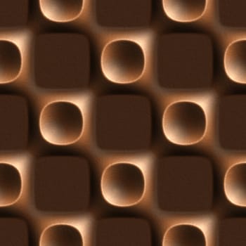 3d seamless tile pattern brown leather background.