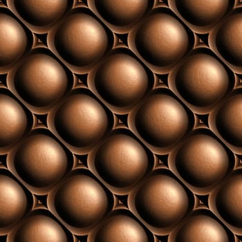 3d seamless tile pattern brown leather background.