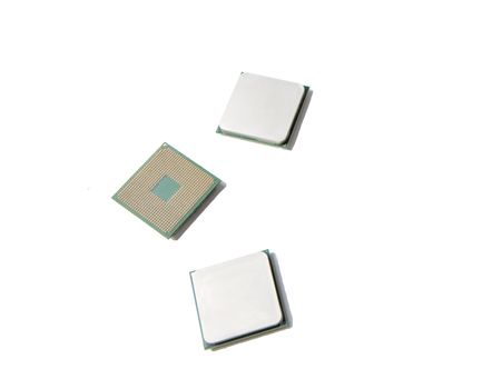 AM4 Ryzen. AMD CPU. 3 pieces isolated