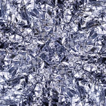 Shiny silver foil texture background