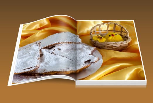 book of Italian fried sweets for Carnival and Easter