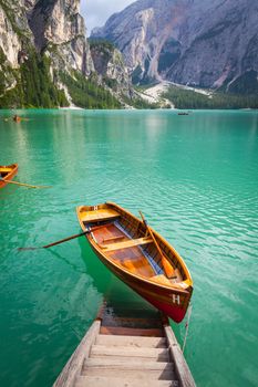 This amazing lake is located in the heart of Dolomiti mountains, UNESCO World Heritage - Italy