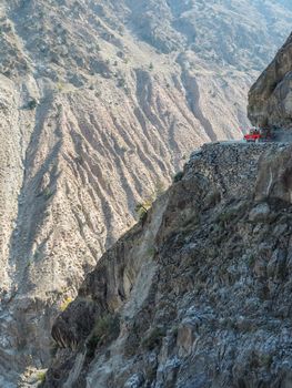 A Jeep Ride Dangerous Road To Fairy Meadows, Nanga Parbat, Karakoram, Northern Area Of Pakistan