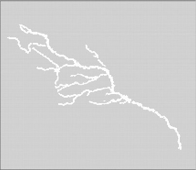 Halftone map of the Colorado River and tributaries