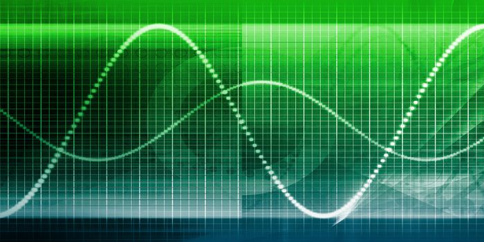 Creative Chart Line Graph Abstract Background with Tech Theme