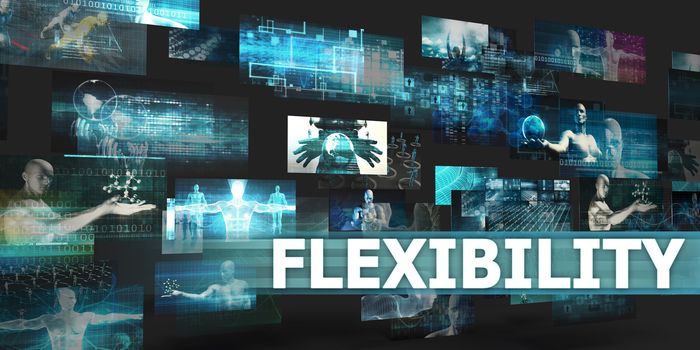 Flexibility Presentation Background with Technology Abstract Art