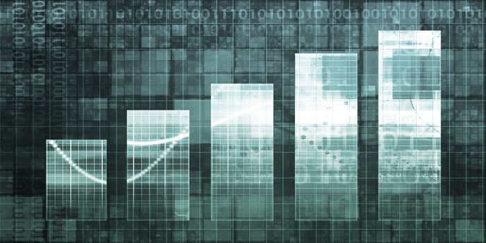 Bar Chart Technology Abstract Background for Presentation