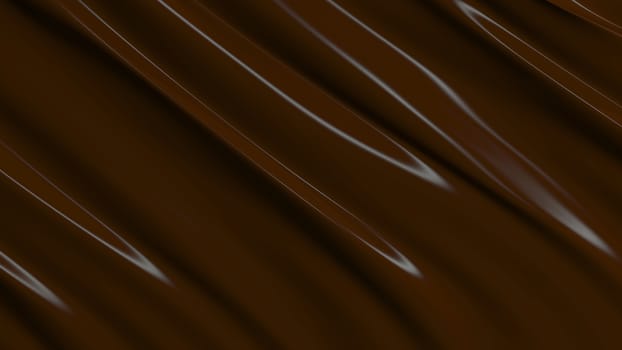 3D Illustration Abstract Chocolate Background with Glare