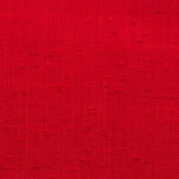 Rustic canvas fabric texture in red color. Square shape