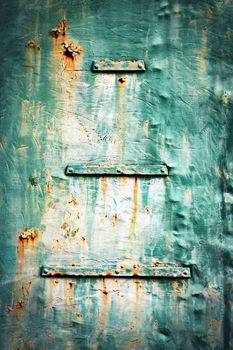 abstract background or texture Detail of an old green metal sheet