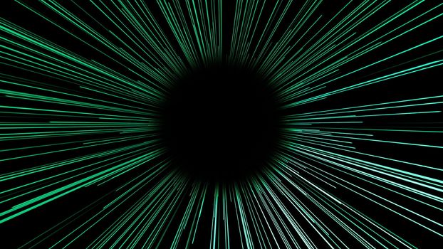 Abstract background with futuristic lines tunnel. 3d rendering