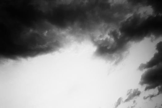 black and white sky for background