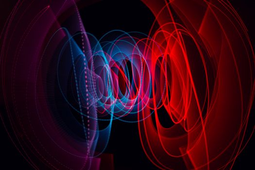 long exposure light painting or light trails