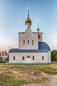 Traditional orthodox church in Frunze, small village in the Saky Region of Crimea