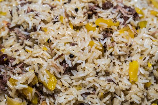 Pilaf with dried fruit