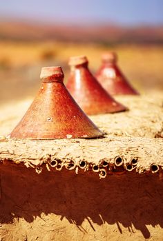 production of traditional Moroccan tajine pots used for cooking