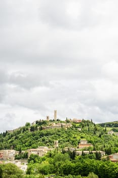 View to San Severino in Marche, Italy
