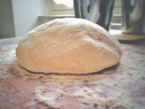 fresh Flour dough ready to be baked