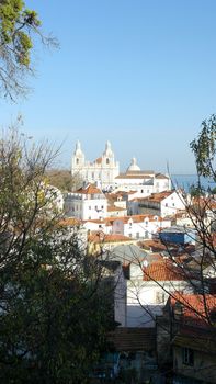 View over Alfama neighbourhood, Lisbon, Portugal