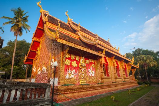 Wat phra that lampang luang with blue sky, Thailand