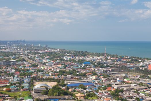 Hua Hin City,Thailand,View from the top.