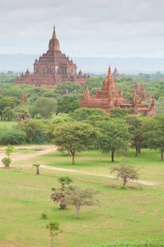 Ancient pagodas in Bagan Mandalay, Myanmar