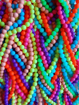 Background with multi-colored beads