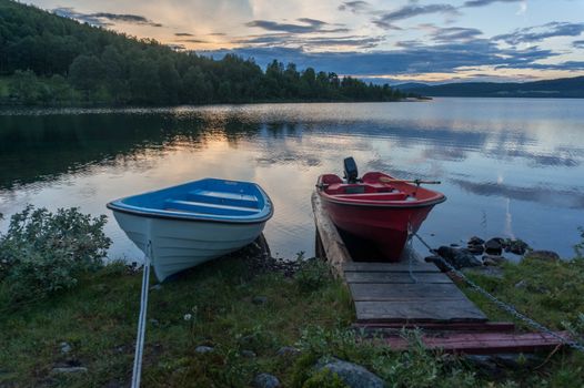 Boats and water in silence and romance Europe travel