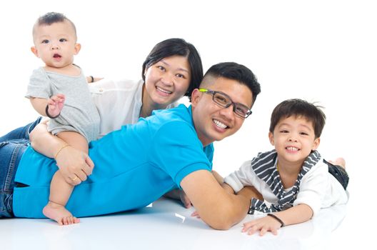 Portrait of asian family