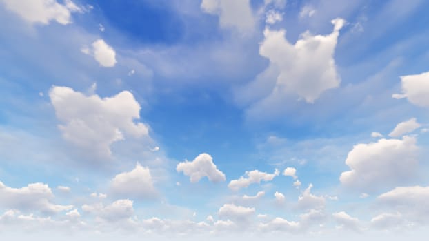 Cloudy blue sky abstract background, blue sky background with tiny clouds, 3d rendering

