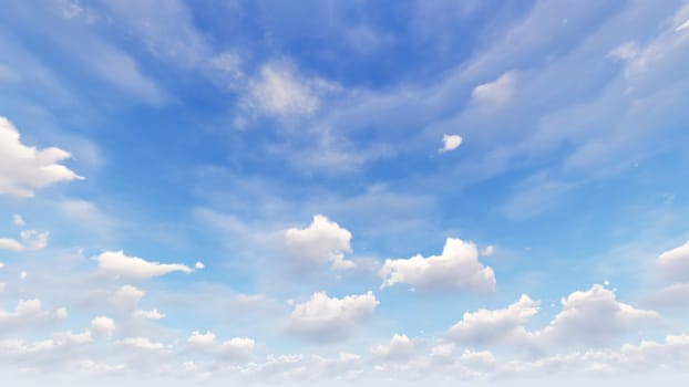 Cloudy blue sky abstract background, blue sky background with tiny clouds, 3d rendering

