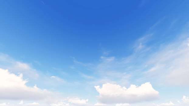 Cloudy blue sky abstract background, blue sky background with tiny clouds, 3d rendering

