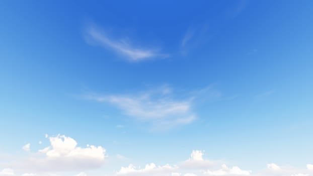 Cloudy blue sky abstract background, blue sky background with tiny clouds, 3d rendering

