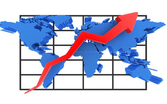 sign of world index (pointer up)  