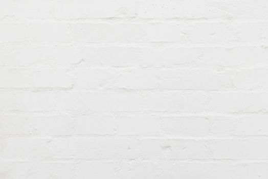 White brick wall texture and background