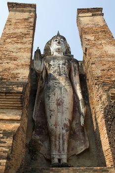 Sukhothai Historical Park In Thailand, Buddha statue, Old Town,