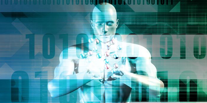 Science Technology Background as a Medical Concept