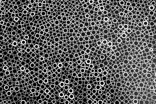 Abstract Black and white background bamoo circles