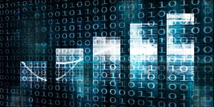 Bar Chart Technology Abstract Background for Presentation