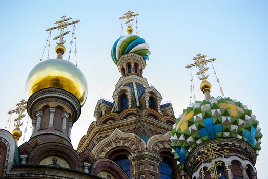 Details of the Our Saviour on Spilled Blood cathedral in Saint-Petersburg, Russia