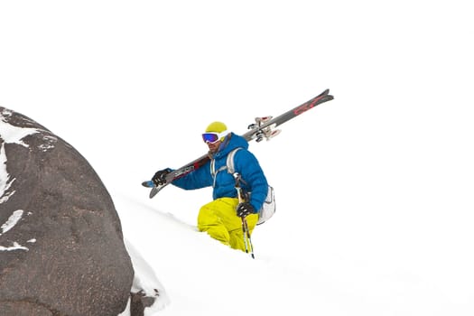 Freeride in Caucasus mountains