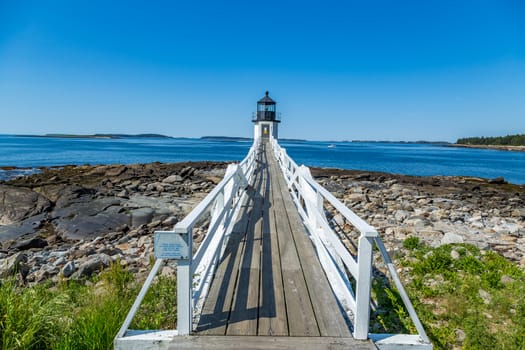 Marshall Point Light Station is a lighthouse at the entrance of Port Clyde Harbor in Port Clyde, Maine. The light station was established in 1832.