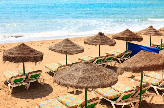 Umbrellas on the beach