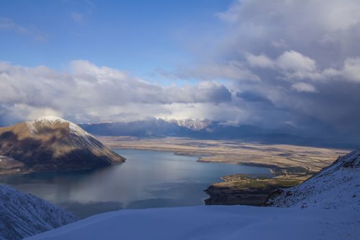 The river in the mountains. New Zealand