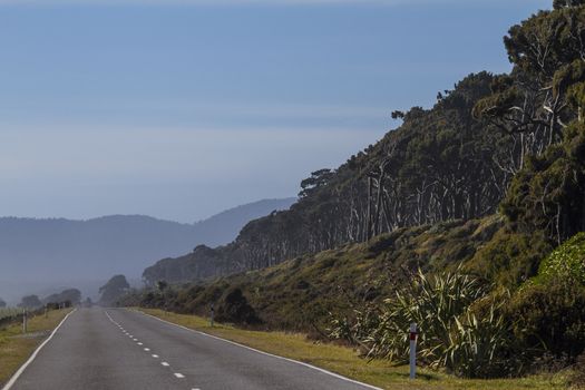 The road in the mountains. New Zealand